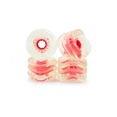 Shark Wheels - DNA 72mm 78a clear/pink core - kolečka (sada 4ks)