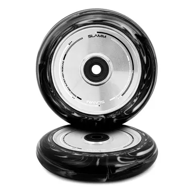 Slamm - Swirl Hollow Core Wheels - 110 mm - Black/White - kolečka 2ks