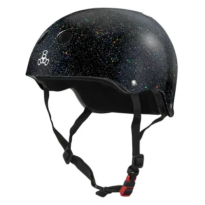 Triple Eight - Glitter Sweatsaver Skate Helmet Black - helma