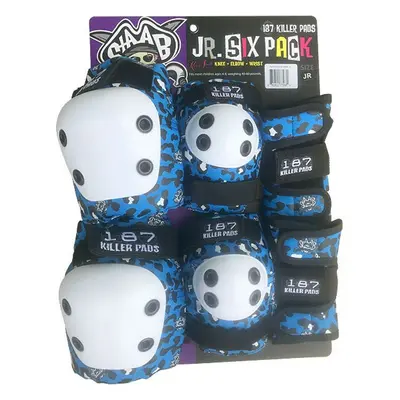 187 Killer Pads - Junior Six Pack - Blue - Dětská sada chráničů