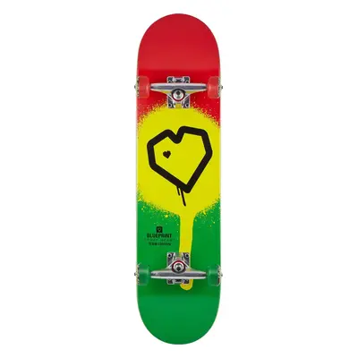 Blueprint - Spray Heart V2 8" Rasta - skateboard