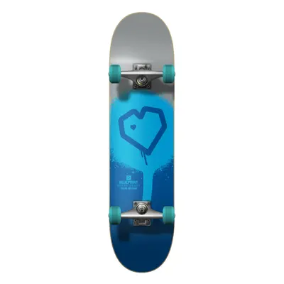 Blueprint - Spray Heart V2 7,75" Silver - skateboard