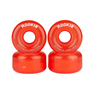 Rookie - Quad Wheel Disco 58mm/80a - Clear red (sada 4 koleček)