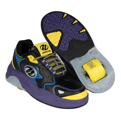 Heelys - Mega Pro - Ryder - Black/Royal Purple/Neon Yellow - koloboty