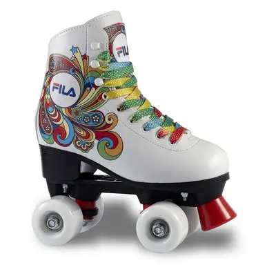 Fila - Quad - Bella White - dětské kolečkové brusle