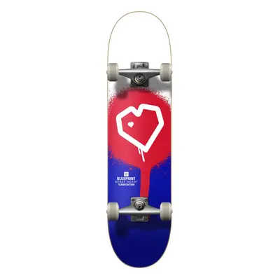 Blueprint - Spray Heart V2 7,75" Red/Blue - skateboard