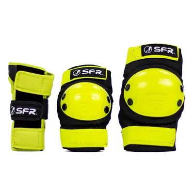 SFR - Dětská sada chráničů - Youth Ramp Triple Pad Set Black/Lime