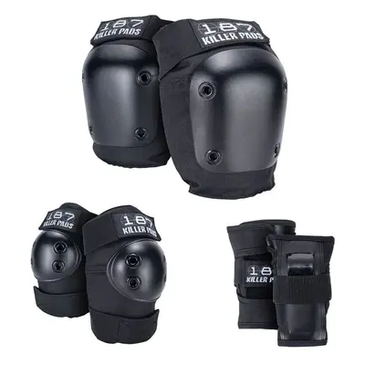 187 Killer Pads - Junior Six Pack - Black - Dětská sada chráničů