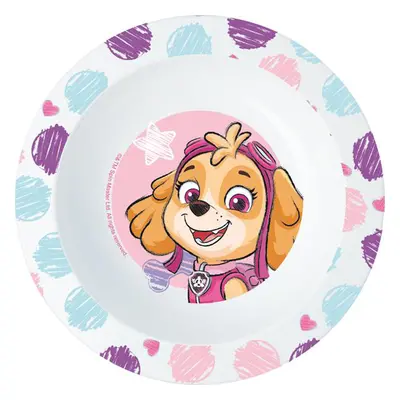 STOR Plastová miska Paw Patrol 16cm růžová