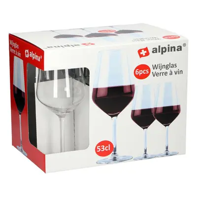 Sklenice na červené víno ALPINA 530ml 6ks