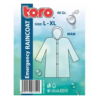 TORO Pláštěnka pro muže: vel. L-XL