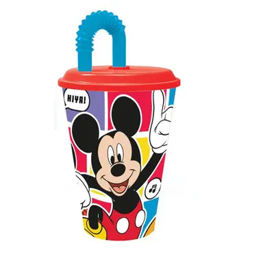 STOR Plastový kelímek s brčkem MICKEY 430ml