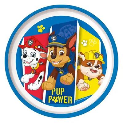 STOR Plastový talíř Paw Patrol 22cm protiskluzový