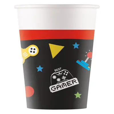 PROCOS Papírový kelímek 200ml gamer 8ks