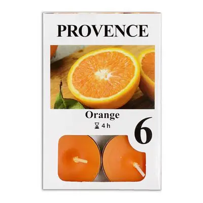 Čajová svíčka PROVENCE 6ks pomeranč