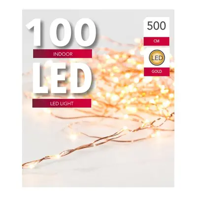 SVENSKA LIVING Vánoční světelný řetěz 100 LED měděný 5m