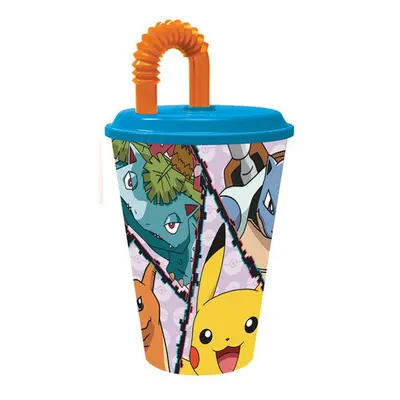 STOR Plastový kelímek s brčkem POKÉMON 430ml