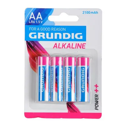 Baterie AA GRUNDIG ALKALINE 2100 mAh, 4ks