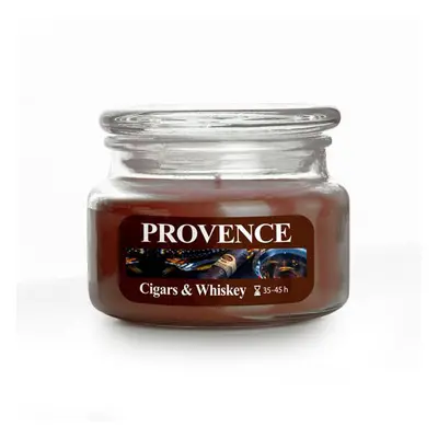 Vonná svíčka ve skle PROVENCE 45 hodin cigars&whiskey