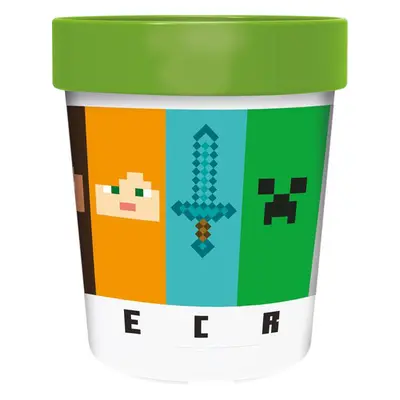 STOR Plastový kelímek MINECRAFT 260ml protiskluzový