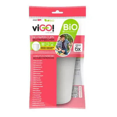 VIGO BIO papírový kelímek 400ml VIGO! 6ks