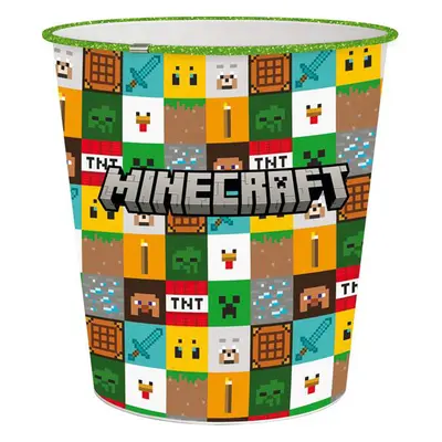 STOR Plastový odpadkový koš Minecraft 5l