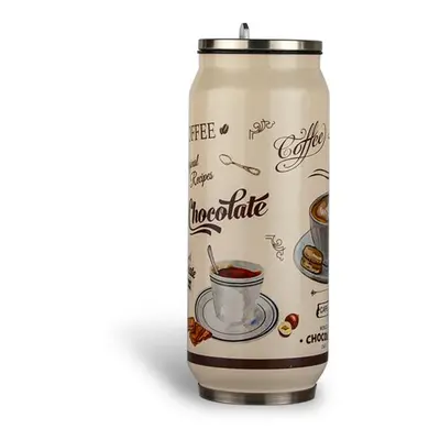 Nerezový termohrnek s pítkem TORO 400ml café du Jour