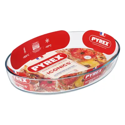 MÍSA ZAPÉKACÍ OVÁL. PYREX 4,2L, 40X27X7CM, SKLO