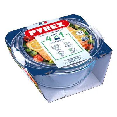 MÍSA ZAPÉKACÍ KULATÁ S VÍKEM PYREX 2,1L SKLO