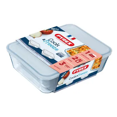 SADA DÓZ PYREX 2KS 1,5L+ 2,6L, SKLO