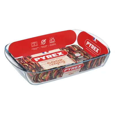 PEKÁČ SKLENĚNÝ PYREX 4,9L, 40X27X7CM