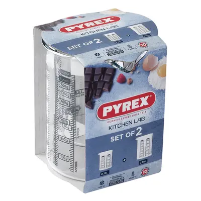 SADA ODMĚREK PYREX 2 KS, 0,25L +0,5L, SKLO