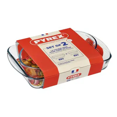 SADA PEKÁČŮ PYREX 2KS, 2,7L+2,2L, SKLO