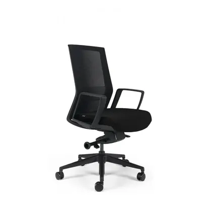 Kancelářská ergonomická židle BESTUHL S27 BLACK — více barev, snímatelný potah Černá