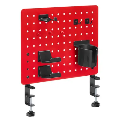 Powerton Pegboard upínací na stůl, červený, herní