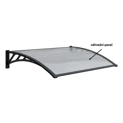 Panel polykarbonátu pro vchodový přístřešek 1146x389mm