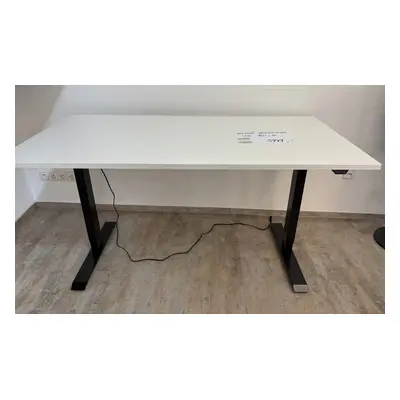 Elektricky výškově nastavitelný stůl POWERO – černý, s deskou 160 x 80 x 2,5 cm, výkon 100V–240V