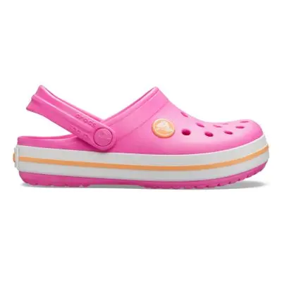 pantofle Crocs Crocband Clog K - Electric Pink/Cantaloupe