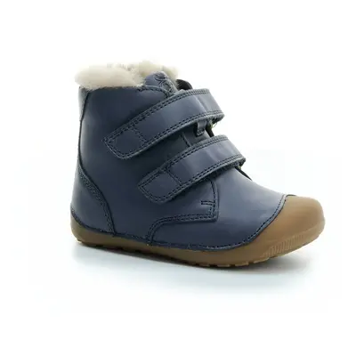 Bundgaard Petit Mid Lamb II Navy zimní barefoot boty