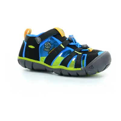 Keen Seacamp II Black/brilliant blue K (CNX) sportovní sandály