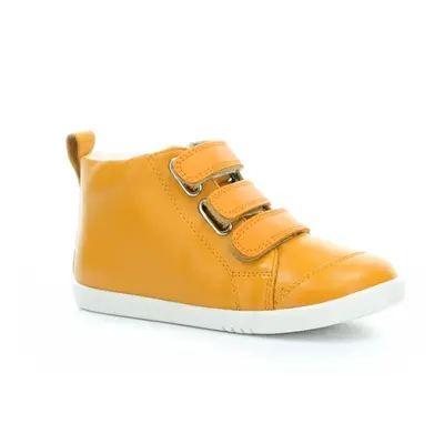 boty Bobux Hi Court Switch Arctic Butterscotch (White/Smoke)