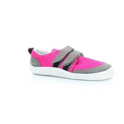 Beda Pink shine (BF 0001/TEX/W/PR2) nízké barefoot tenisky