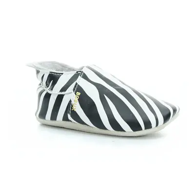 capáčky Bobux Zebra Print White (soft sole)