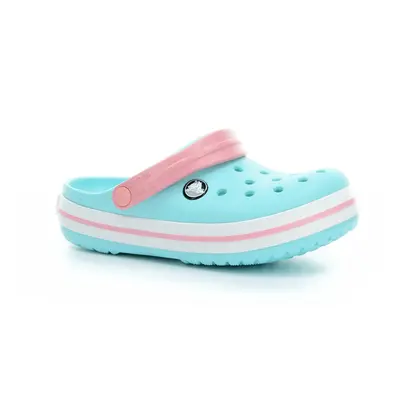 pantofle Crocs Crocband Clog K - Ice Blue/white