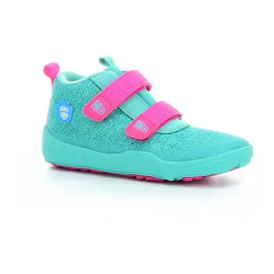 boty Affenzahn Happy Smile Lowboot Knit Owl Green/Pink