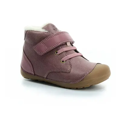 Bundgaard Dark Rose Petit Mid Winter Lace zimní barefoot boty