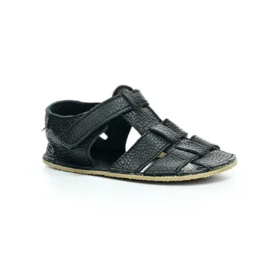 Baby Bare Shoes sandály Baby Bare All Black Sandals