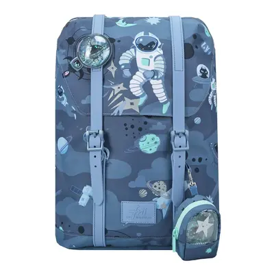 Ergonomický školní batoh Frii of Norway 22L Astronaut blue denim