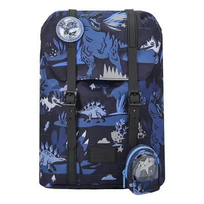 Ergonomický školní batoh Frii of Norway 22L Dinosaurus Dark blue