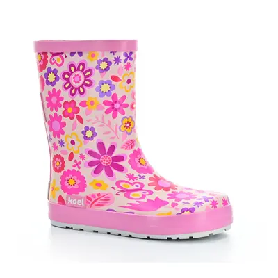 Koel Koel4Kids Wellie Bare Fuchsia Flower barefoot holinky